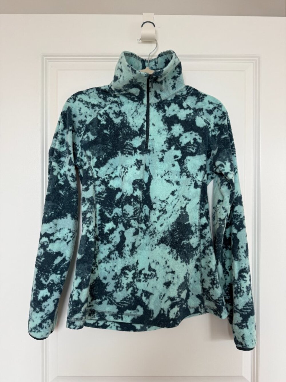 Colorful Gorpcore Vintage Columbia 3/4 Zip Fleece Base Layer - Women's Medium